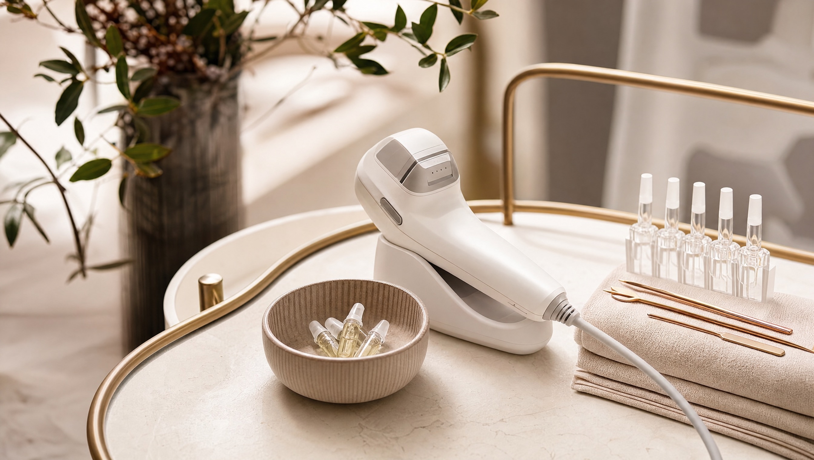 UK salon owner preparing a new treatment room for launch — feature image for Beauty by Foundry guide on introducing a new service
