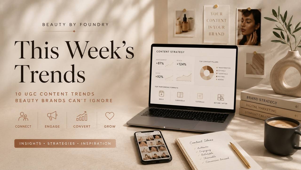 Beauty by Foundry trend report feature image for TikTok and Reels UGC formats salons can use
